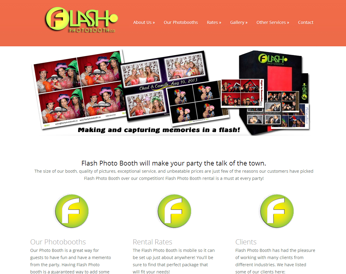 Flash Photobooth Website