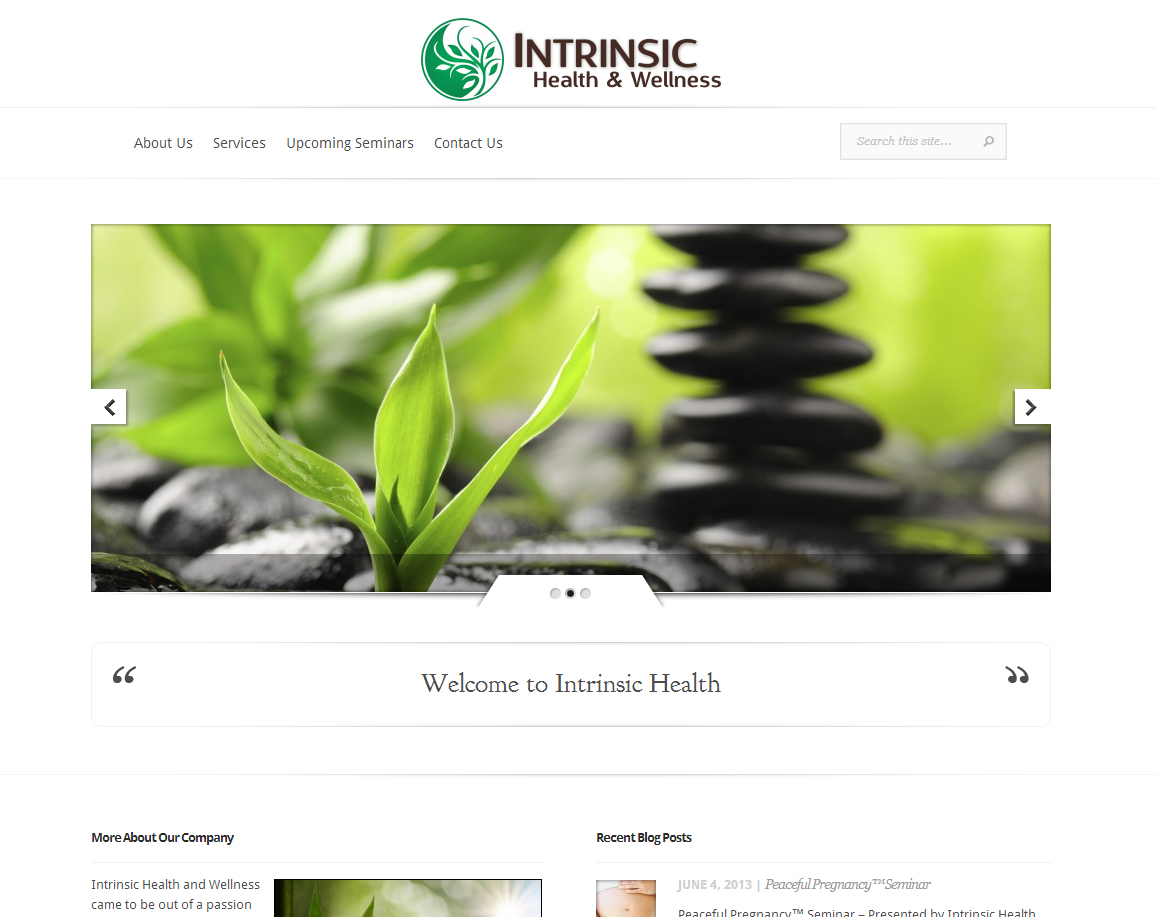 Intrinsic Health & Wellness Website